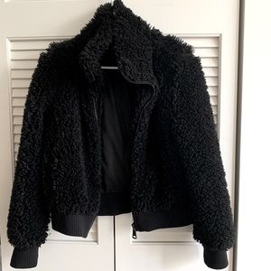 Zara Black Teddy Jacket